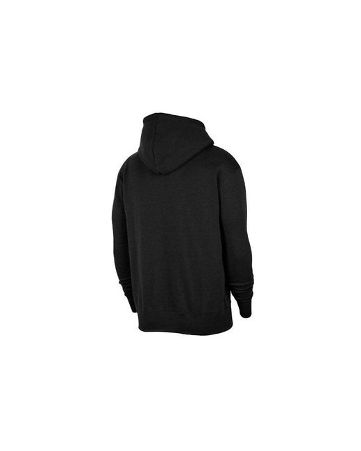 Nike Black Sportswear Club Logo Embroidered Solid Color Sports for men