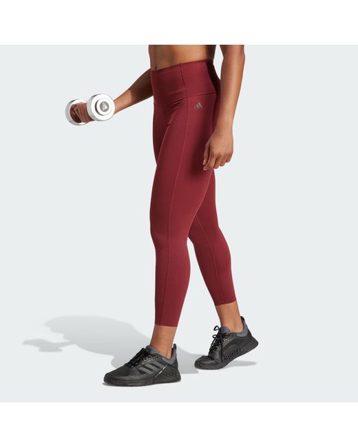 Adidas Red (Wmns) Optime Power 7/8 Leggings