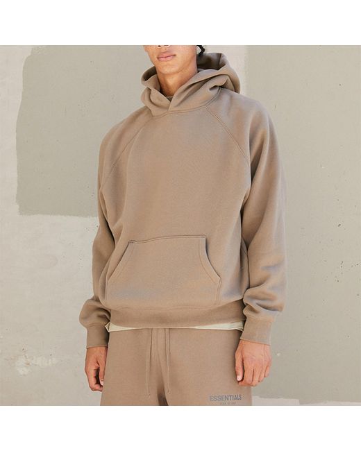 Fear Of God Brown Fw21 Pullover Logo Hoodie 'Harvest' for men