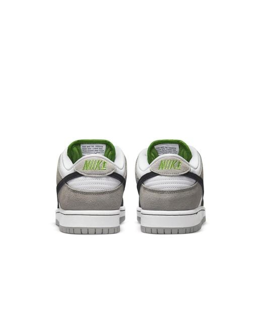 Nike Gray Sb Dunk Low 'Chlorophyll' for men