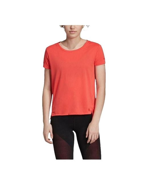 Adidas Red (Wmns) Climachill T-Shirt ''