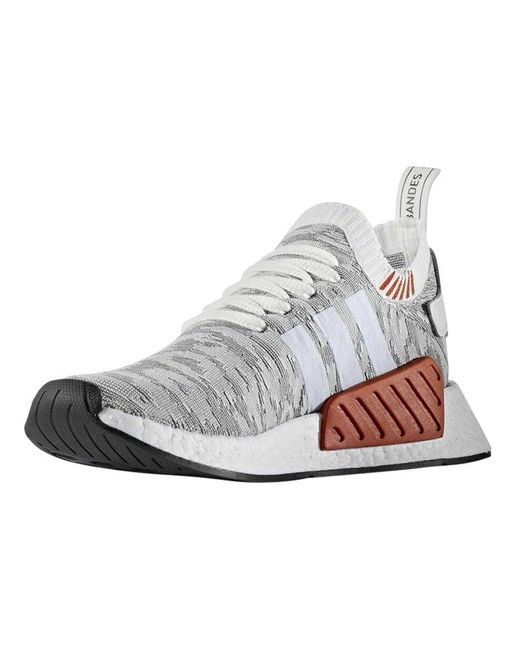 Adidas White Nmd_R2 Primeknit 'Running' for men