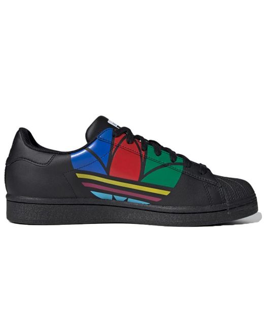 Adidas Blue Superstar Pure 'Colorful Trefoil for men