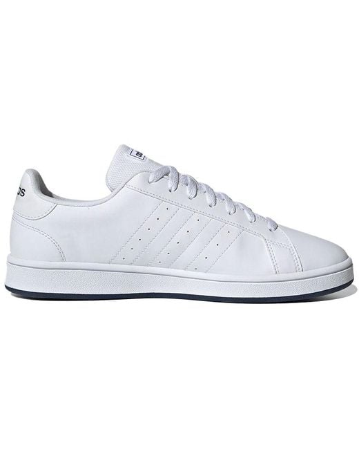 Adidas Blue Grand Court Base Crew' for men