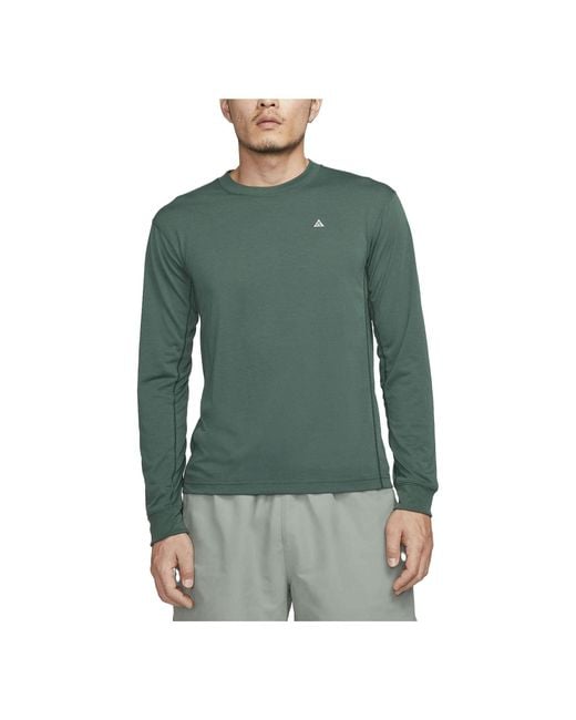 Nike Green Dri-Fit Acg Goat Rocks Long-Sleeve Top Faded Spruce' for men