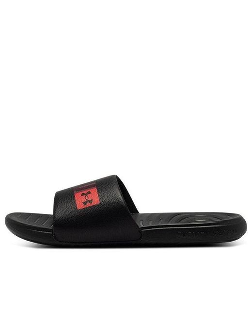 Under Armour Black Ansa Graphic Slide Beta' for men