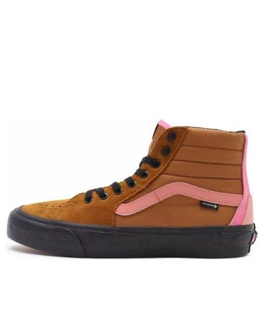 Vans Brown Sk8-Hi Skate Shoes for men