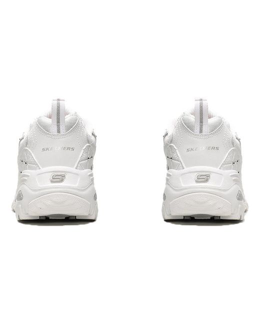 Skechers White (Wmns) D'Lites Glamour Feels Low/Dad Shoes Gs
