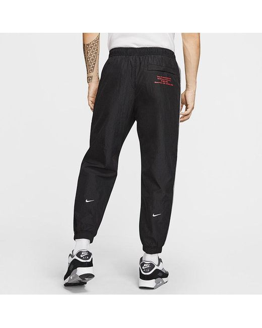 Nike Black Woven Bundle Feet Casual Sports Long Pants for men