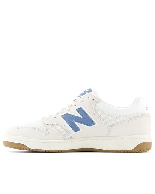 New Balance White 480 'Heron' for men