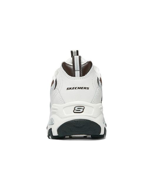 Skechers White (Wmns) D'Lites 1.0 Shoes