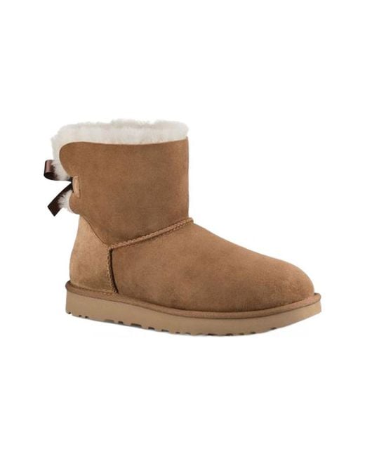 Ugg Brown Australia Mini Bailey Bow Ii Chestnut Boots