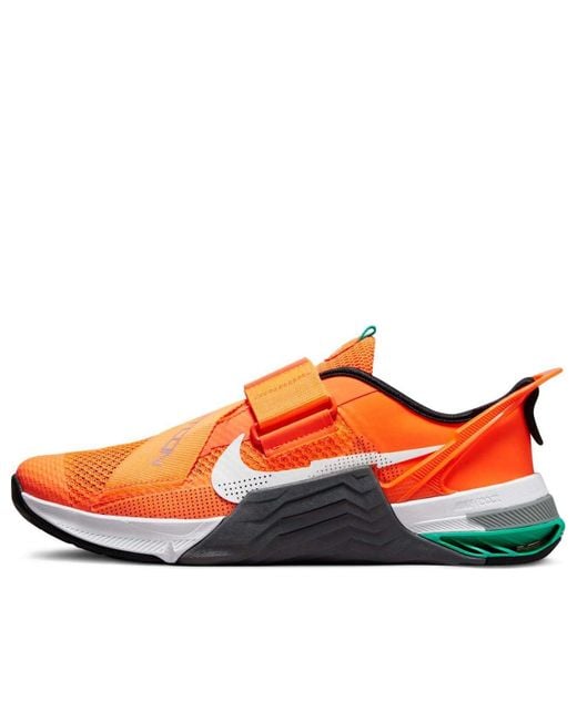 Nike Orange Metcon 7 Flyease 'Total Clear Emerald' for men