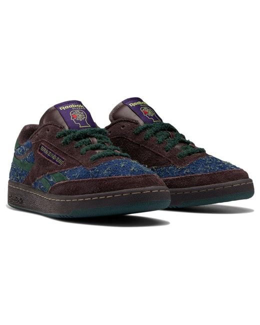 Reebok Blue Brain Dead X Club C Revenge Abyss Batik' for men