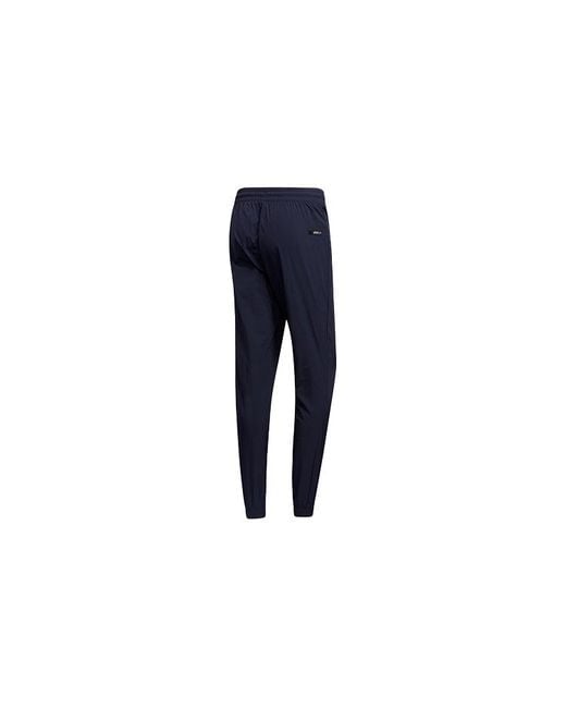 Adidas Blue Neo M Ss Tp 2 Alphabet Logo Printing Sports Pants for men