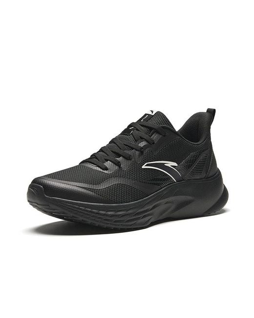 Anta Black Running Shoes With Logo' for men