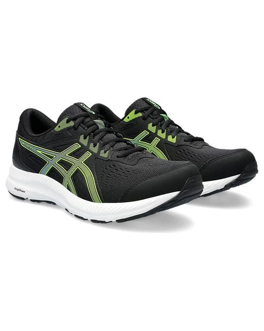 Asics Black Gel-Contend 8 Electric Lime' for men