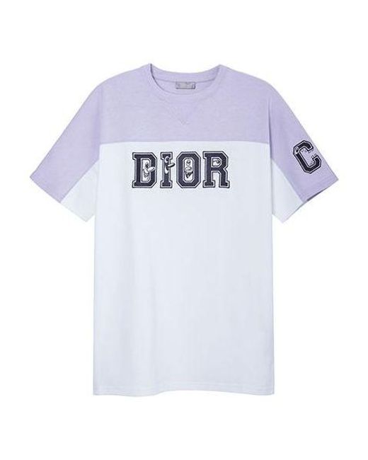 Dior Blue X Kenny Scharf Crossover Ss21 Knit Short Sleeve for men