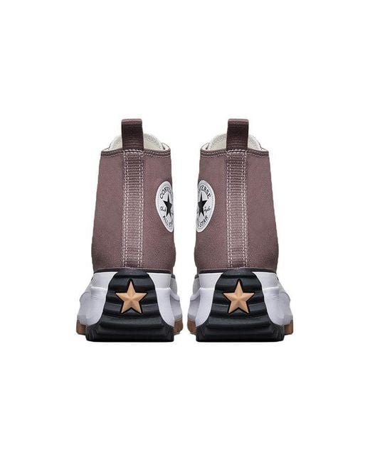 Converse Purple Run Star Hike High 'Saddle' for men