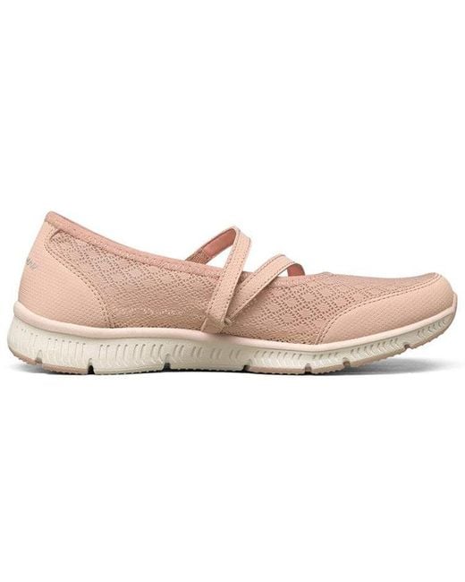 Skechers Pink Be-cool Mary Jane Flat Shoes