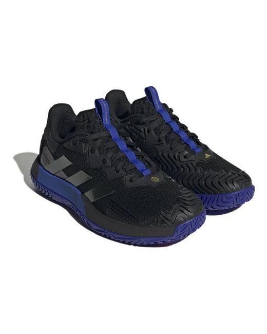 Adidas Blue Solematch Control Tennis Shoes 'Core Lucid Fuchsia' for men