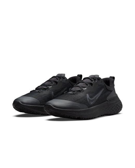 Nike Black React Miler 2 Shield Anthracite' for men