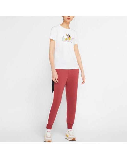 Nike White (Wmns) Cartoon Logo Knit Short Sleeve