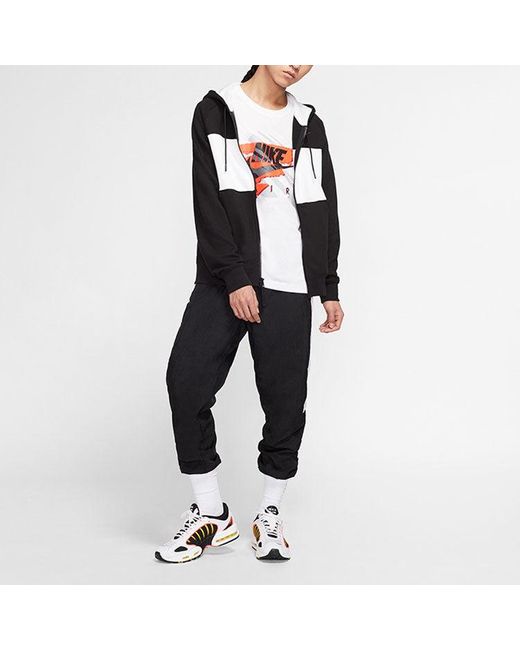 Nike Black Air Full-Length Zipper Cardigan Fleece for men