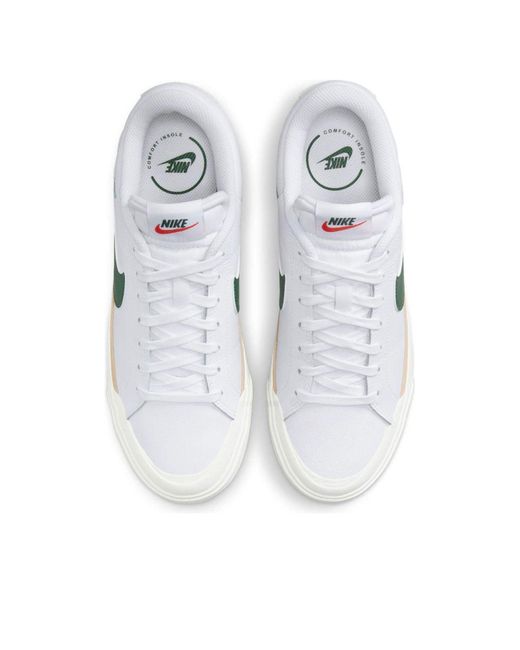 Nike White (Wmns) Court Legacy Lift Sail Fir'