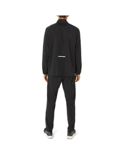 Asics Black A-I-M Cool Stretch Summer Woven Jacket 'Performance' for men