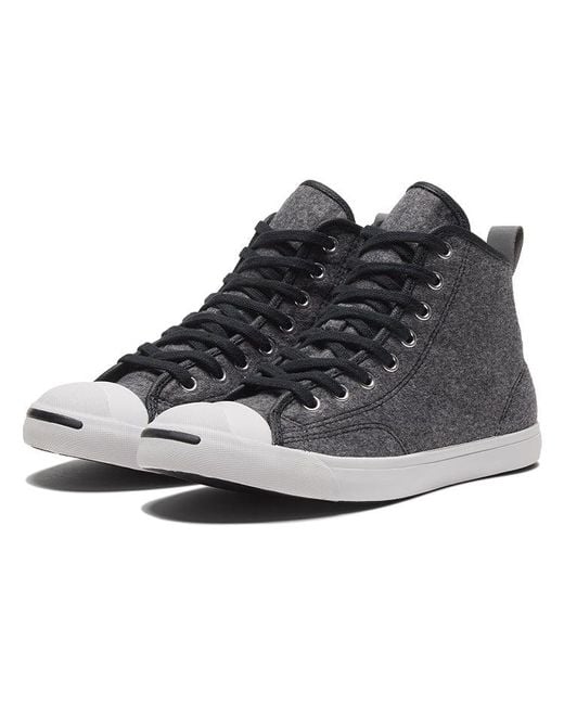 Converse Black (Wmns) Jack Purcell Lp High Top Sneakers
