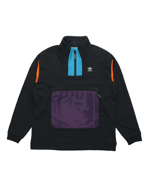adidas Originals Adida Original Pt3 1/4 Zip Jacket Black in Blue for Men |  Lyst