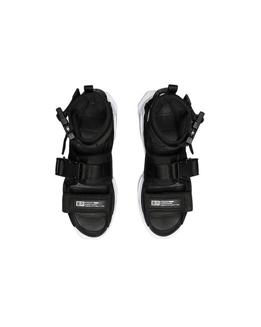 Li-ning Black Platform Paris Fashion Week Catwalk Series Sandals for men