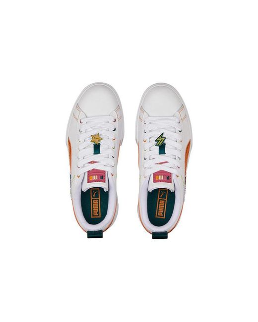 PUMA White (Wmns) Mayze Pierced Brick'