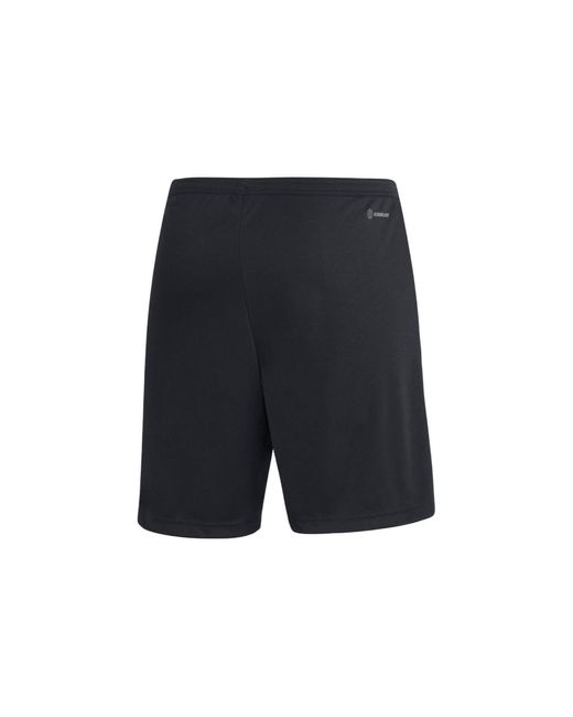 Adidas Black Solid Color Logo Printing Straight Casual Shorts for men