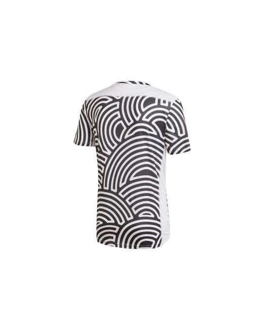 Adidas Black X Hiroko Takahashi Riko Crossover Round Neck Printing Casual Sports Running Short Sleeve T-Shirt for men