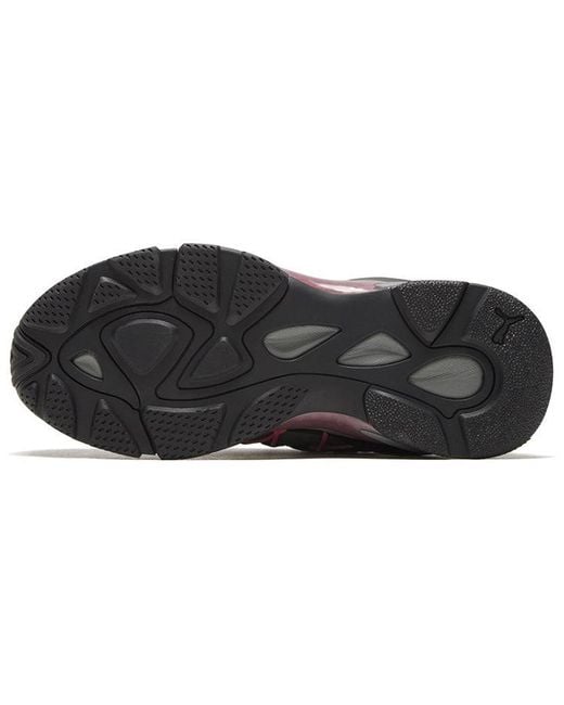 PUMA Black Lqdcell Omega Striped Knit Castlerock' for men