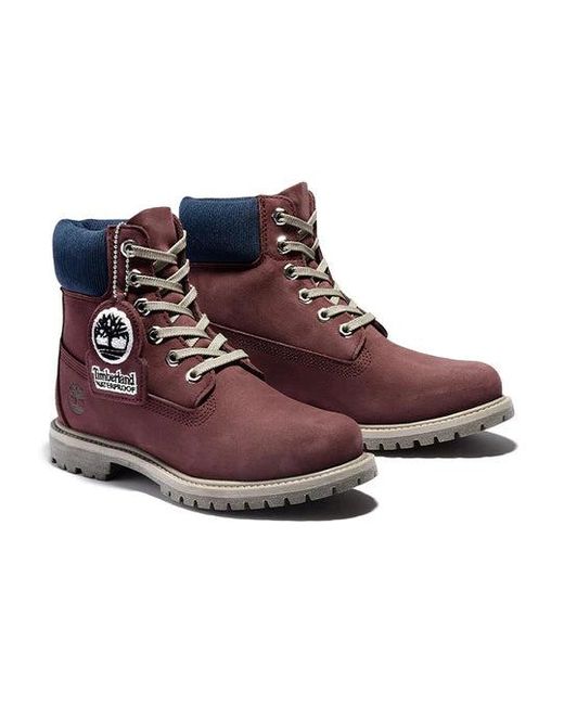 Timberland Red Premium 6 Inch Waterproof Boots for men