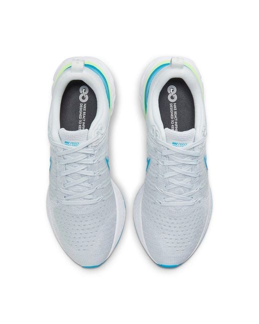 Nike Blue React Infinity Run Flyknit 2 for men