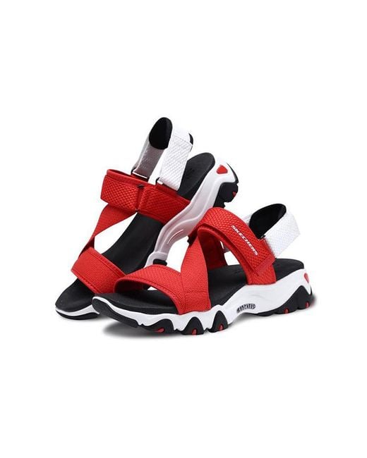 Skechers Red (Wmns) D'Lites 2.0 Sandals