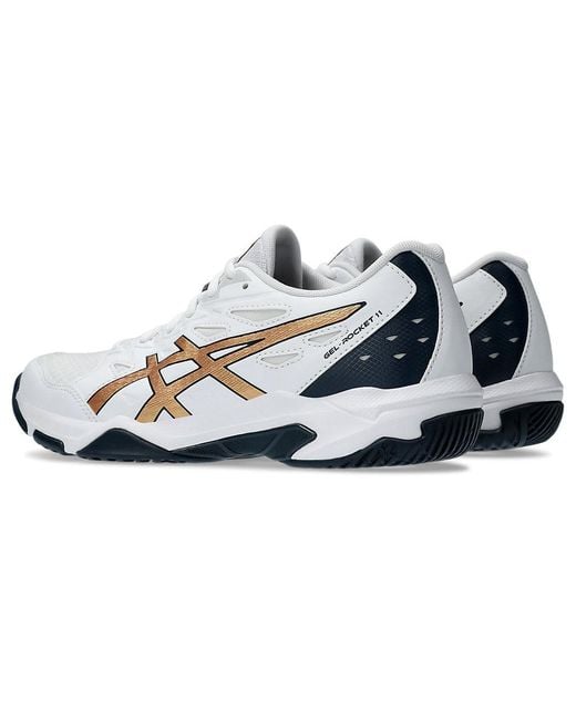 Asics White Gel-Rocket 11