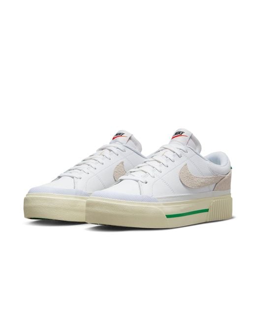 Nike White (Wmns) Court Legacy Lift Stadium'
