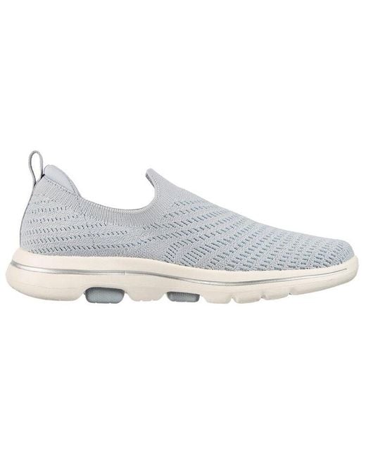 Skechers White (Wmns) Go Walk 5 'Coastal View'