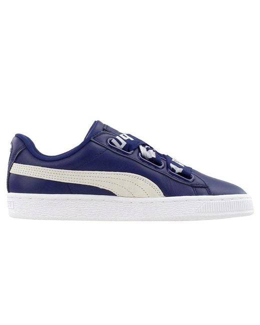 PUMA Blue (Wmns) Basket Heart De Depths'