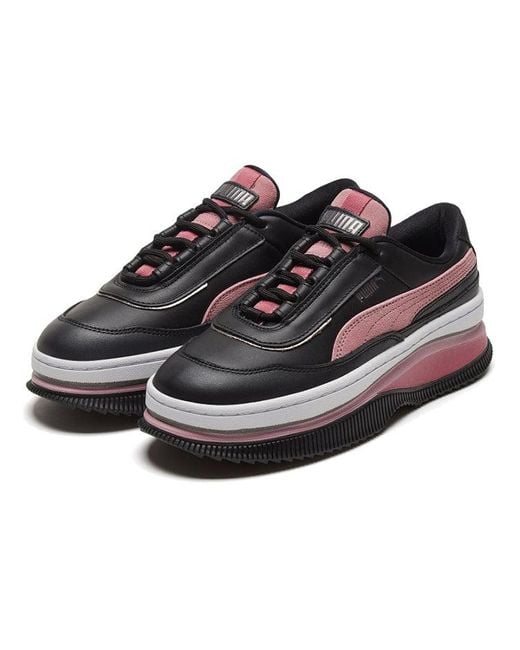 PUMA Red (Wmns) Deva Mixed Metallic/ Casual Platform Sneakers