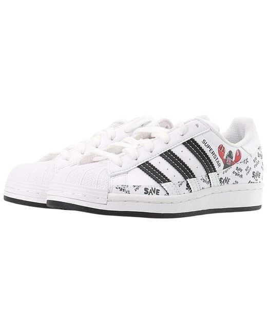 Adidas White Philip Colbert X Superstar 'Save The Lobster' for men