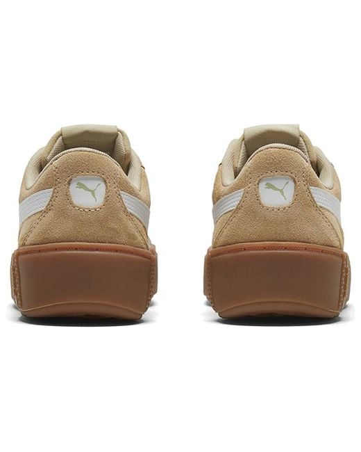 PUMA Brown Smash Platform V2 Suede 'pale Khaki'
