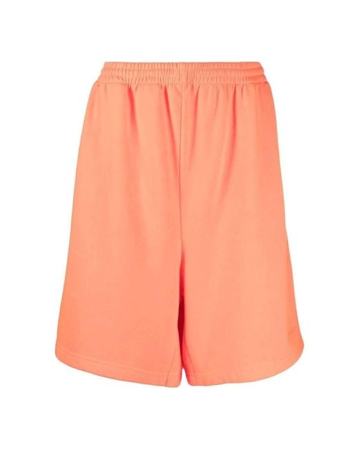 Balenciaga Orange Knee-Length Track Short