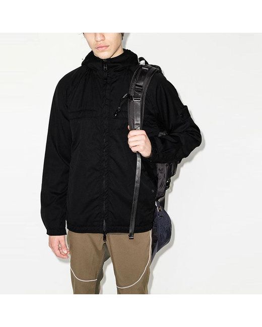 Stone Island Black Ghost Reversible Hooded Jacket for men