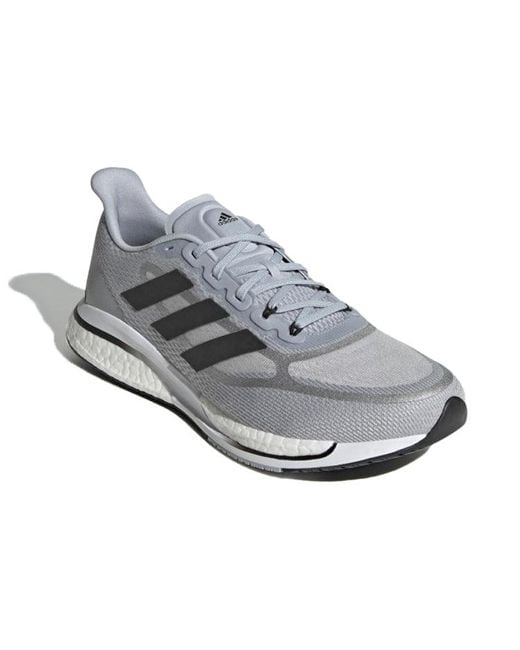 Adidas White Supernova+ Shoes 'Halo' for men